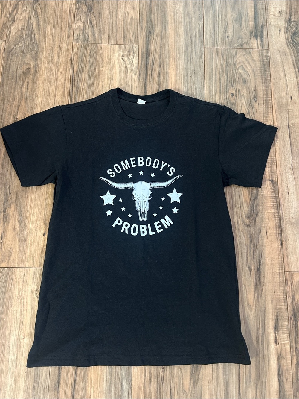 Somebody's Problem Black Graphic Short Sleeve Tee